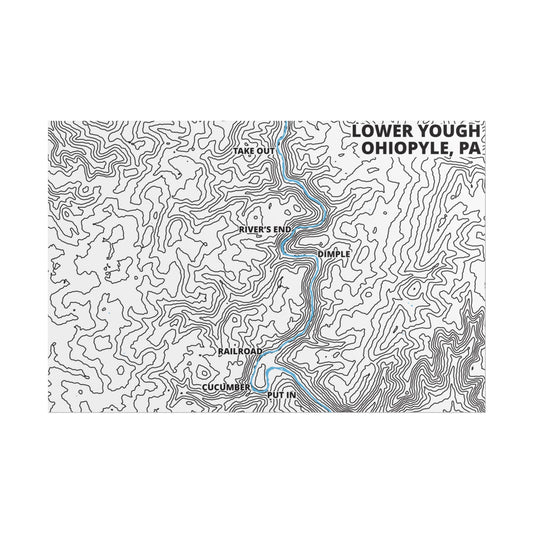 Lower Yough Topographic Poster