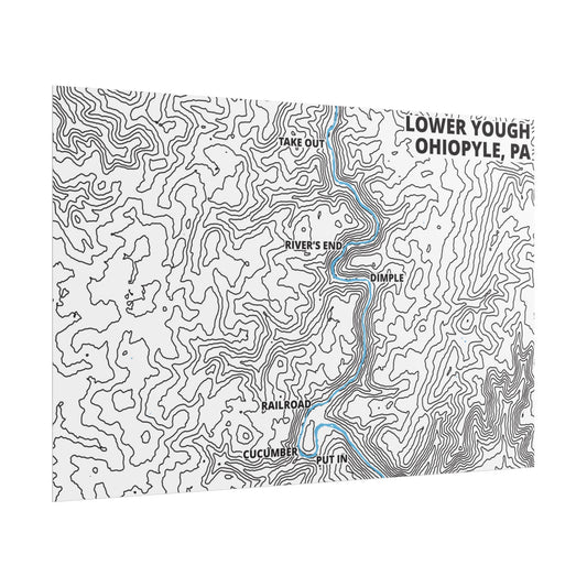 Lower Yough Topographic Poster